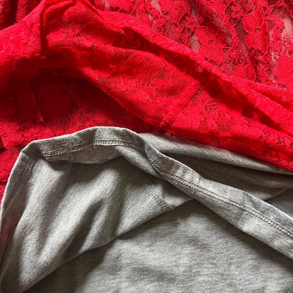 Red Lace BeBop Sleeveless Dress - Picture 4 of 8